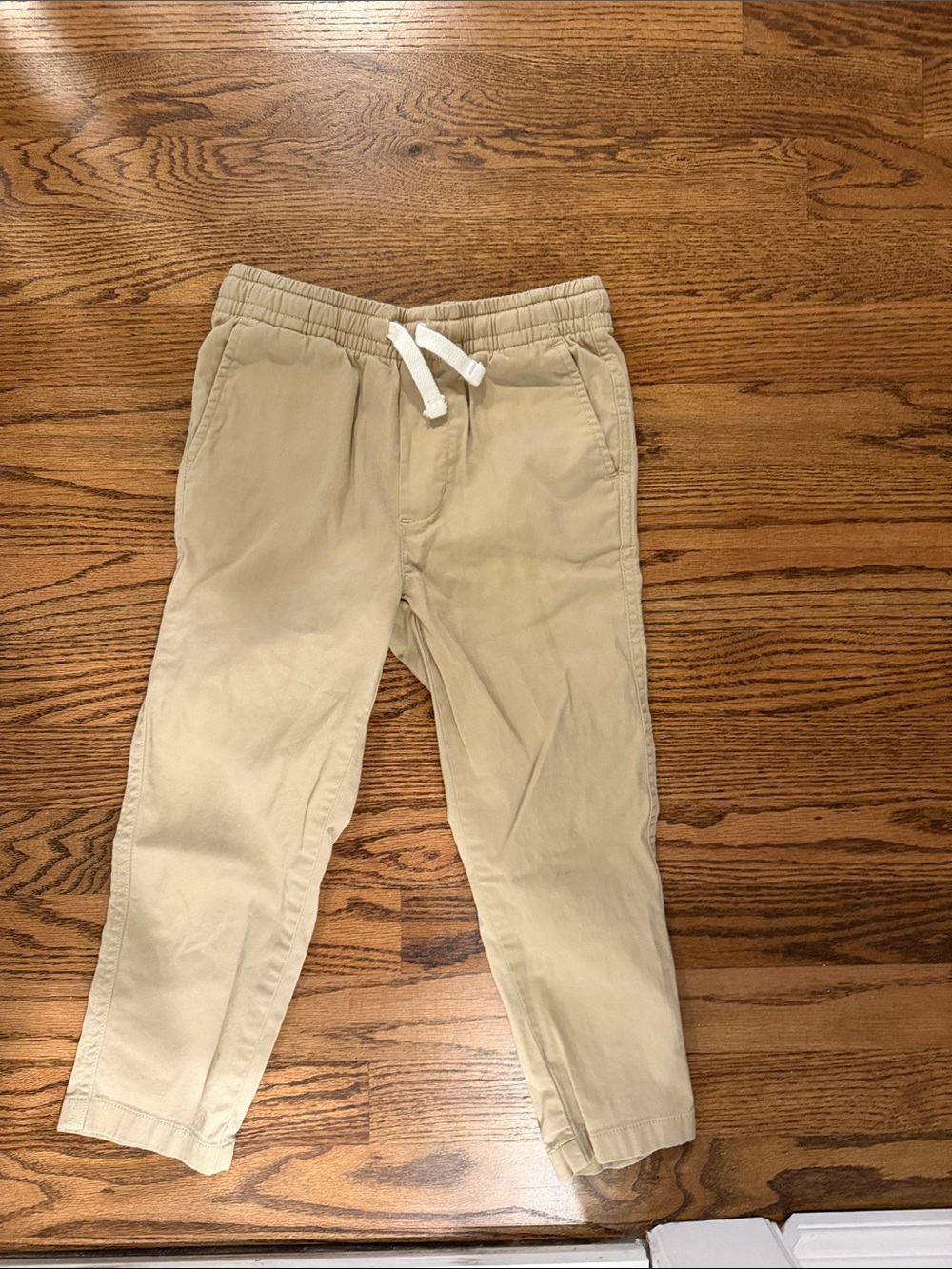 Vineyard Vines Kids Tan Pull-On Pants with White Drawstring